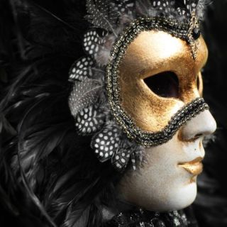 A Close Up Of A Mask